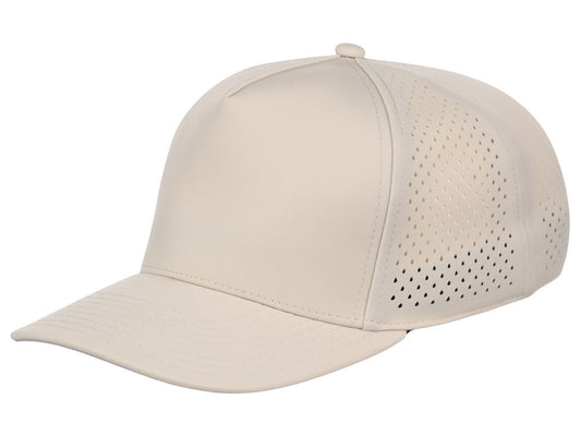 Crowns By Lids Tee Box 5-Panel Tech Cap - Stone