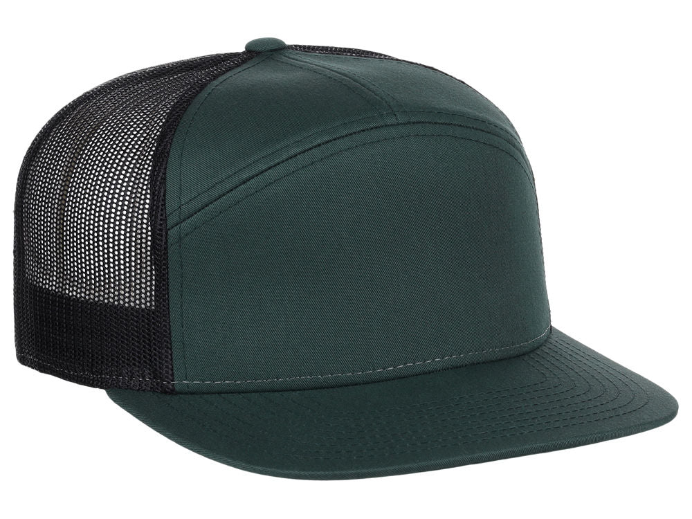 Richardson 168 7 Panel Trucker - Dark Green/Black