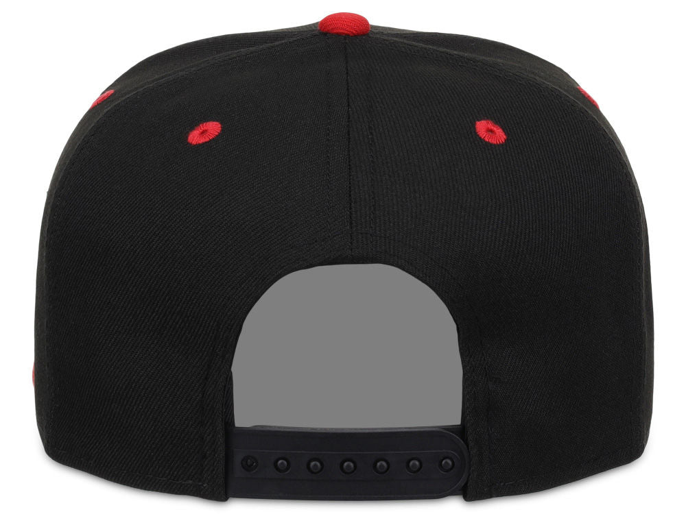 Crowns By Lids Dime Snapback Cap - Black/Red