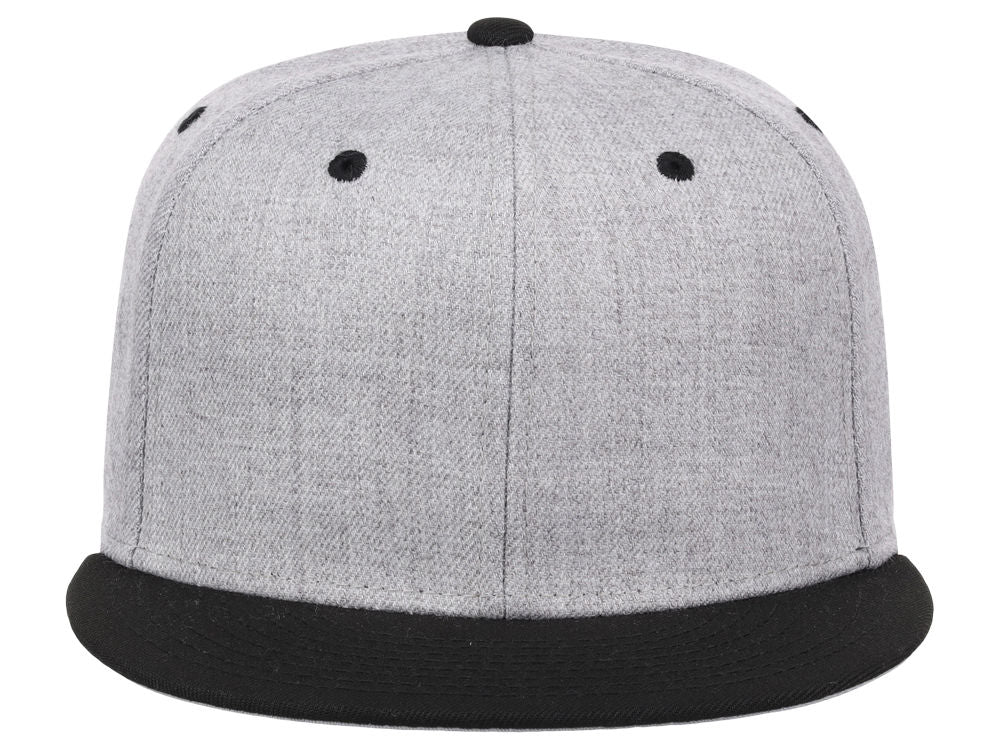 Crowns By Lids Dime Snapback Cap - Heather Grey/Black