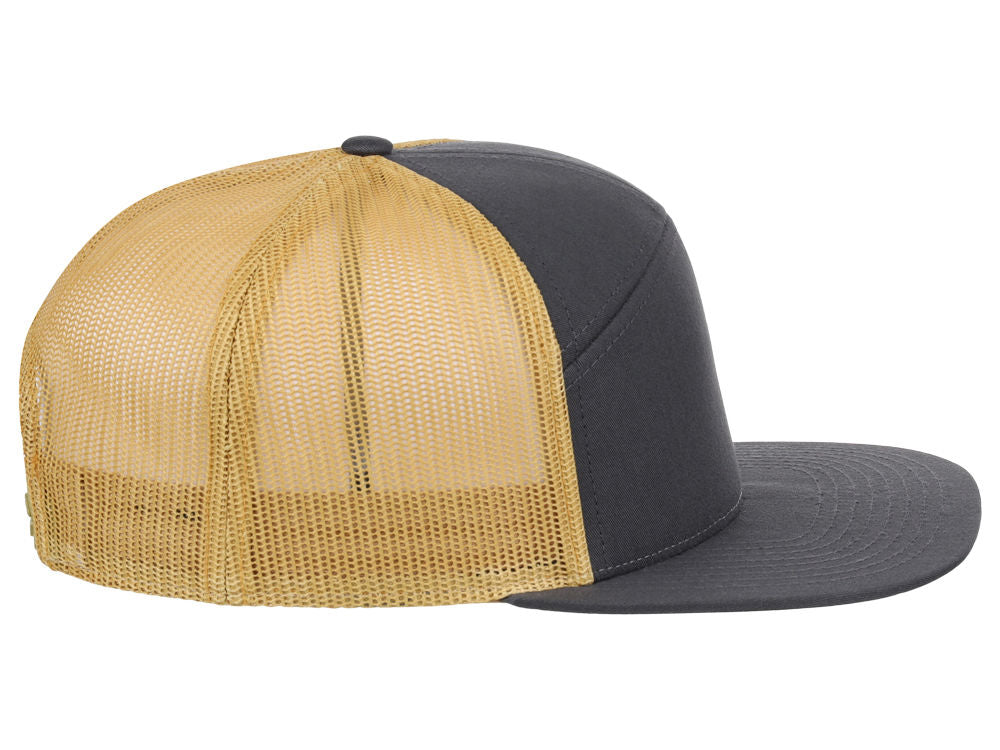 Richardson 168 7 Panel Trucker - Charcoal/Gold
