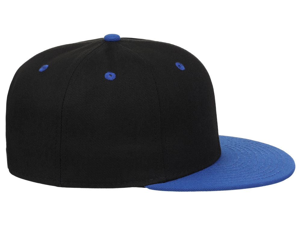 Crowns By Lids Dime Snapback Cap - Black/Royal Blue