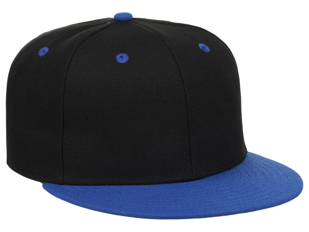 Crowns By Lids Dime Snapback Cap - Black/Royal Blue