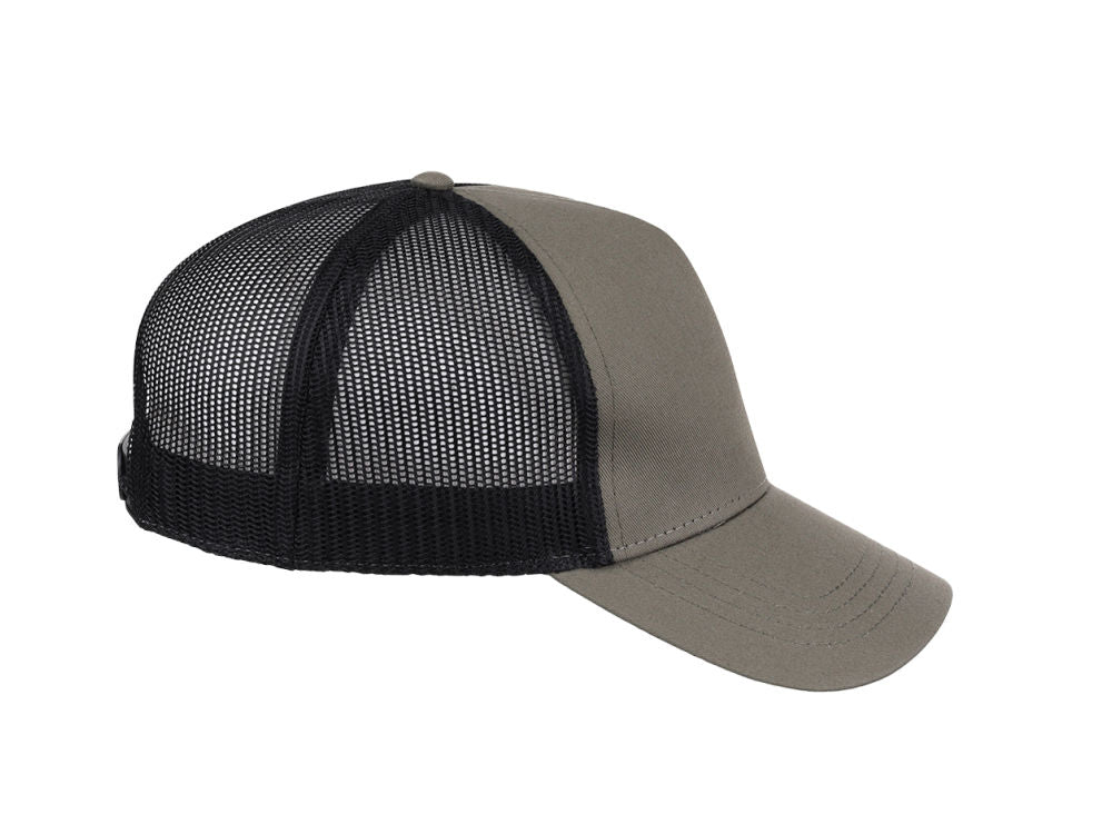 Atlantis Rapper 5-Panel Trucker Cap - Olive/Black