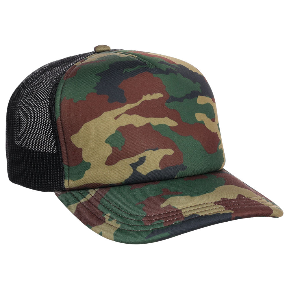 Crowns By Lids Screen Foam Trucker Cap - Camo