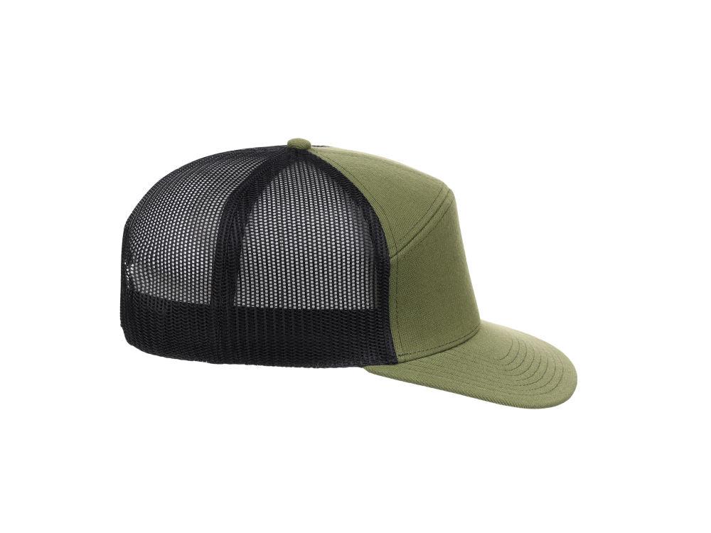 Crowns by Lids Birdie 7-Panel Trucker - Olive/Black