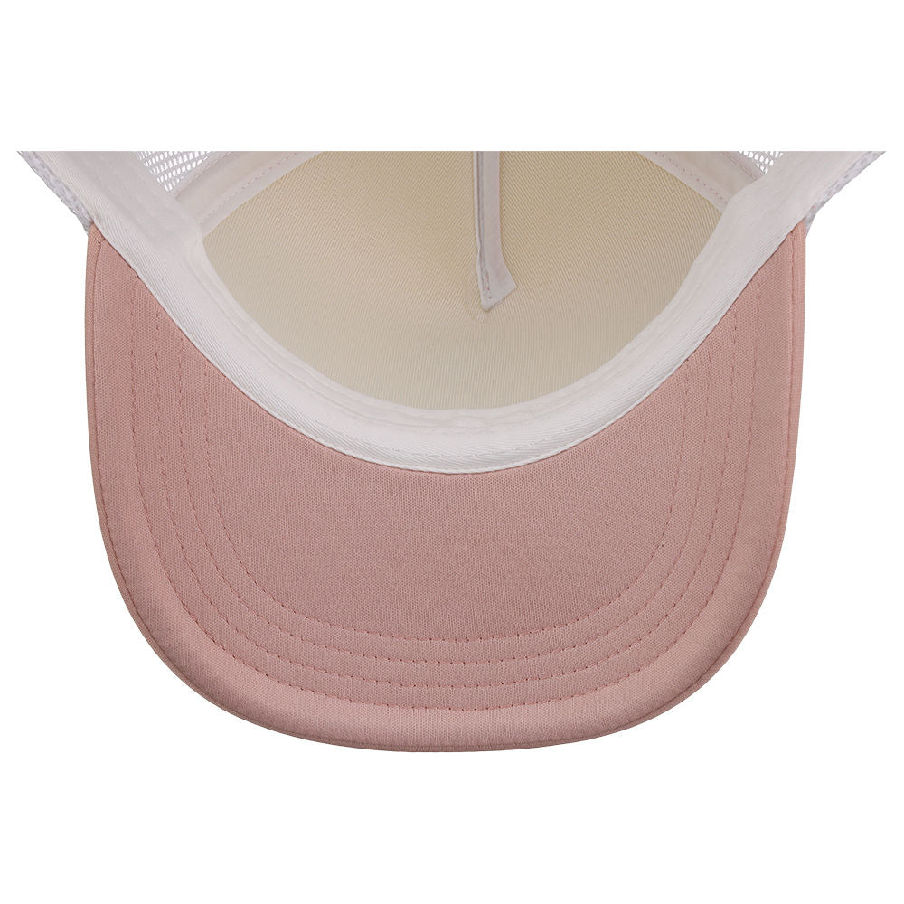 Crowns By Lids Screen Foam Trucker Cap - Rose/White
