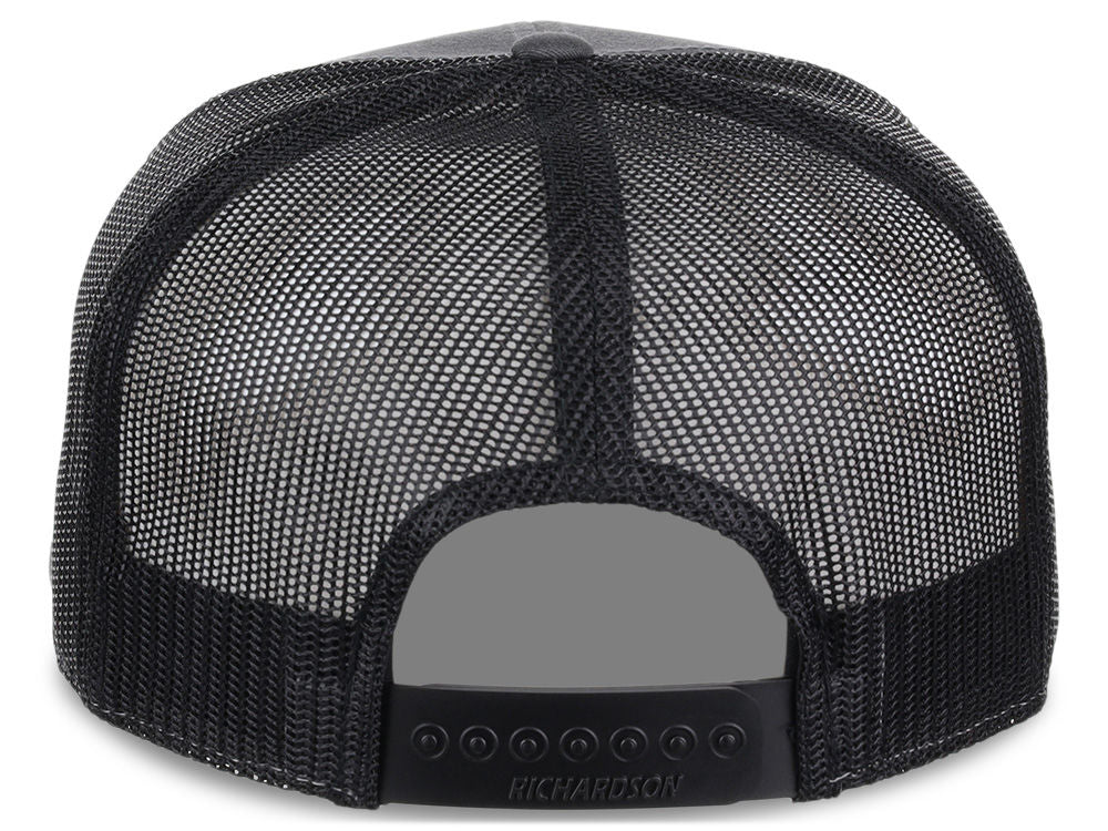 Richardson 168 7 Panel Trucker - Charcoal/Black