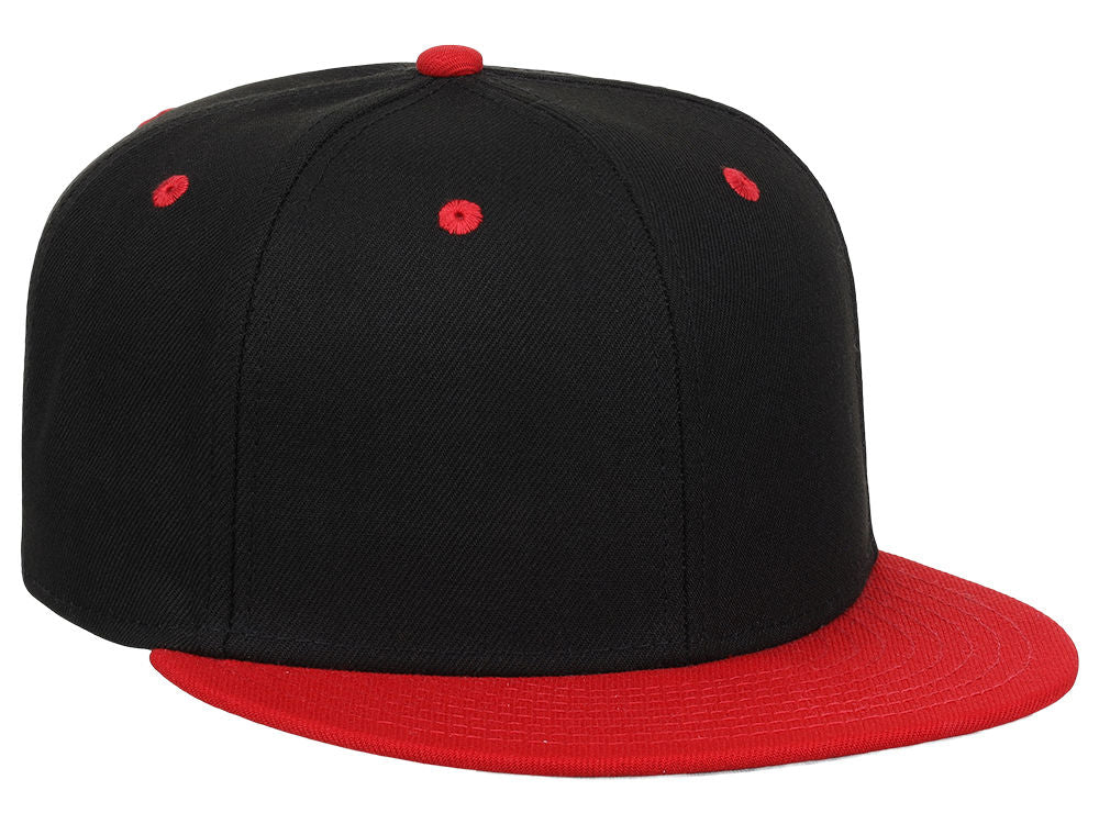 Crowns By Lids Dime Snapback Cap - Black/Red