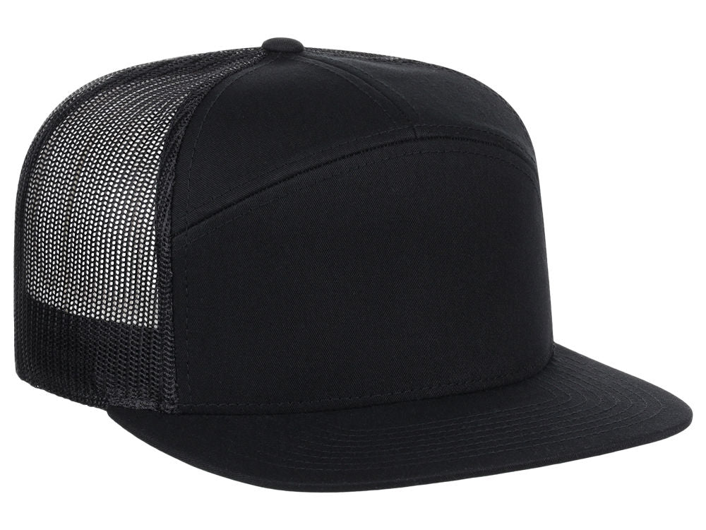 Richardson 168 7 Panel Trucker - Black