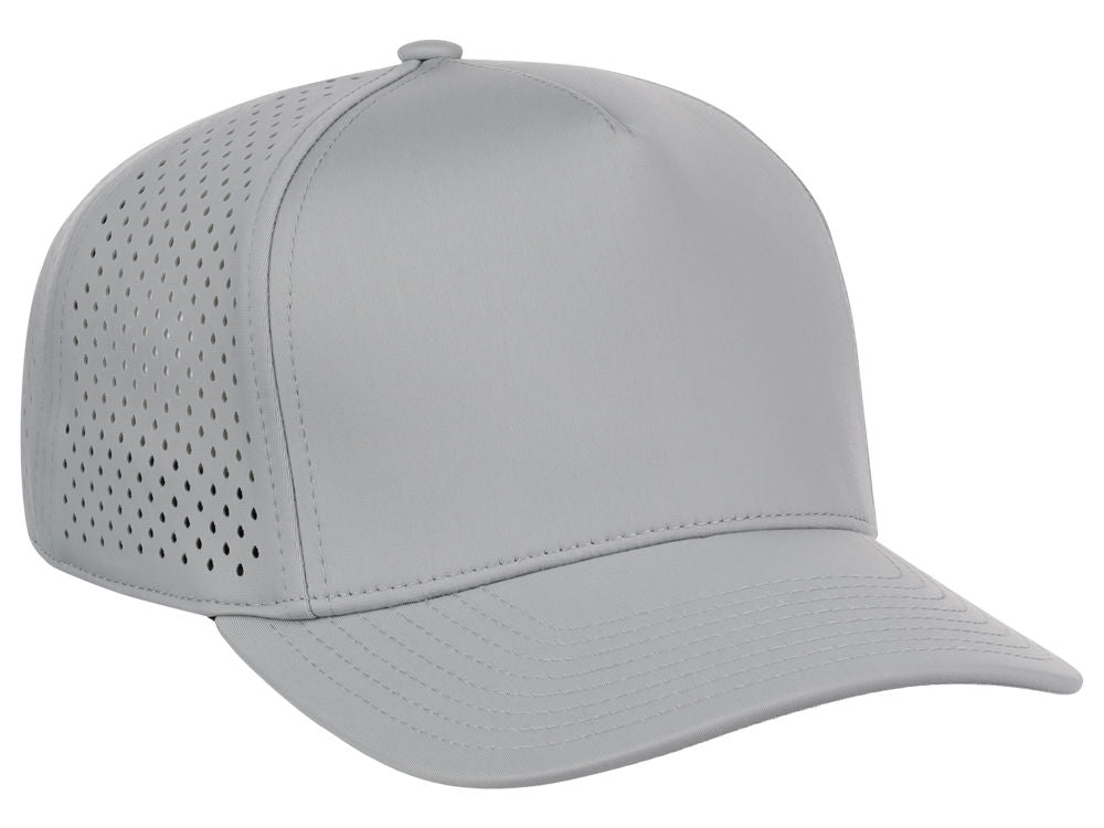 Crowns By Lids Tee Box 5-Panel Tech Cap - Grey