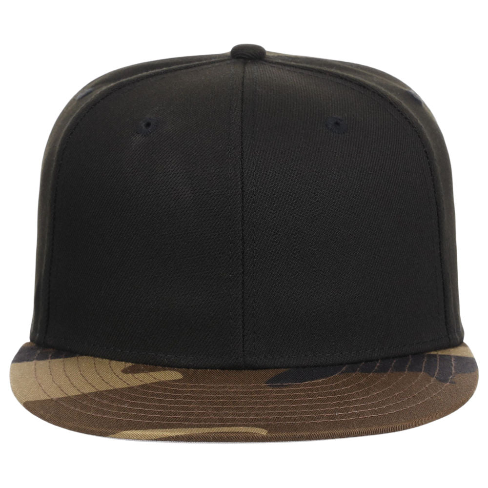 Crowns By Lids Dime Snapback Cap - Black/Camo