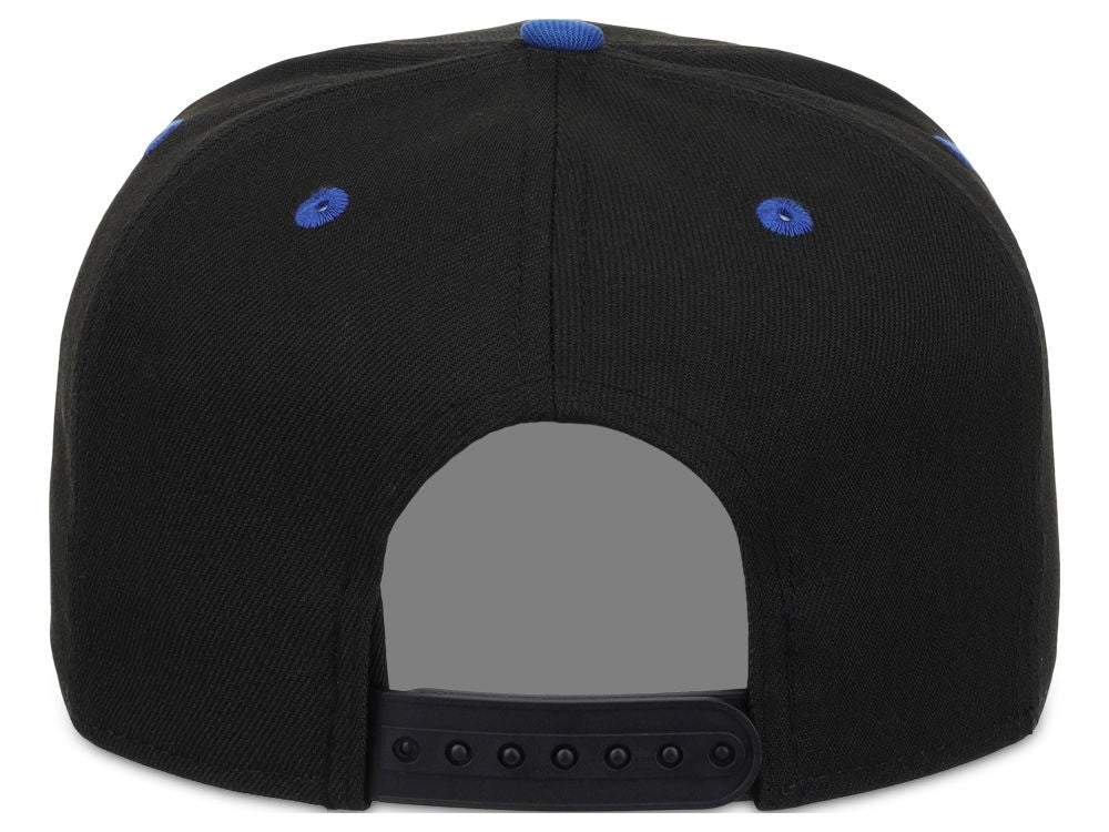 Crowns By Lids Dime Snapback Cap - Black/Royal Blue