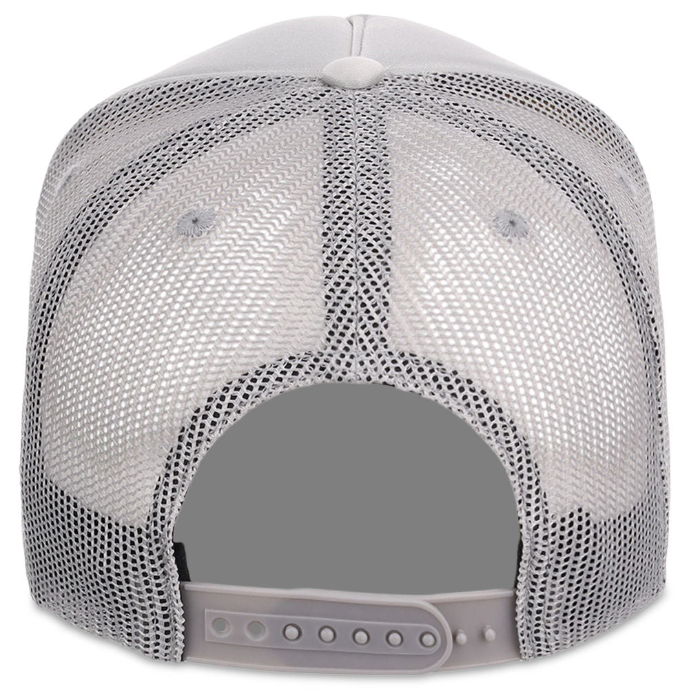 Crowns By Lids Screen Foam Trucker Cap - Grey/Grey