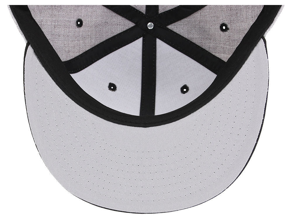 Crowns By Lids Dime Snapback Cap - Heather Grey/Black