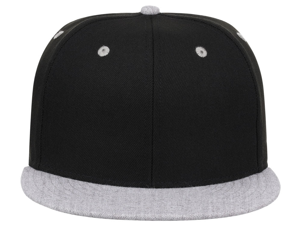 Crowns By Lids Dime Snapback Cap - Black/Heather Grey
