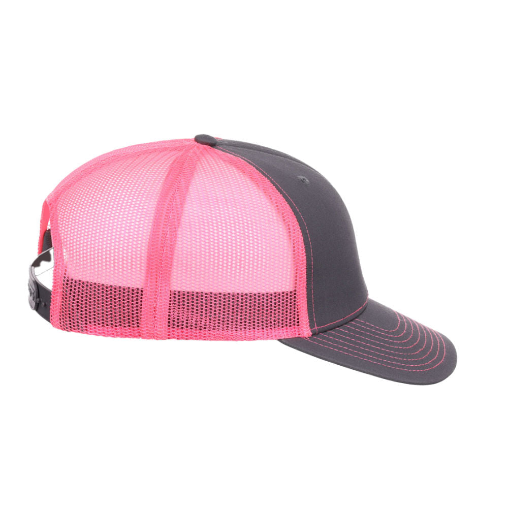 Crowns By Lids Slam Dunk Trucker Cap - Charcoal/Neon Pink