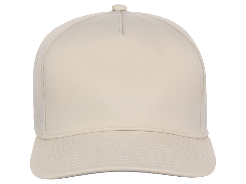 Crowns By Lids Tee Box 5-Panel Tech Cap - Stone