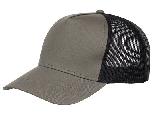 Atlantis Rapper 5-Panel Trucker Cap - Olive/Black