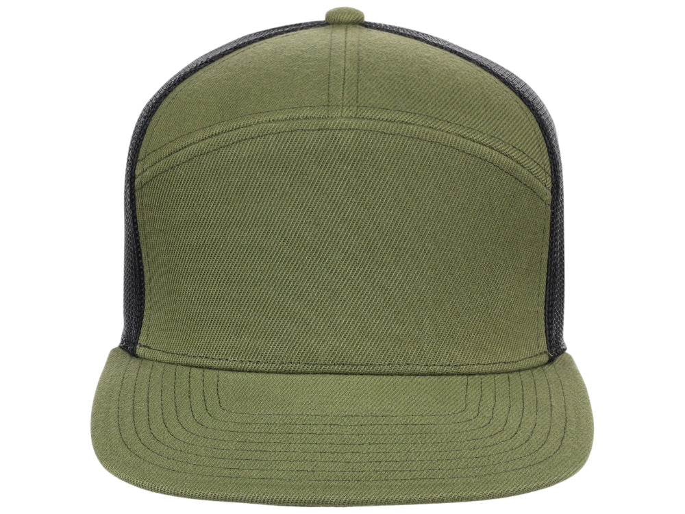 Crowns by Lids Birdie 7-Panel Trucker - Olive/Black
