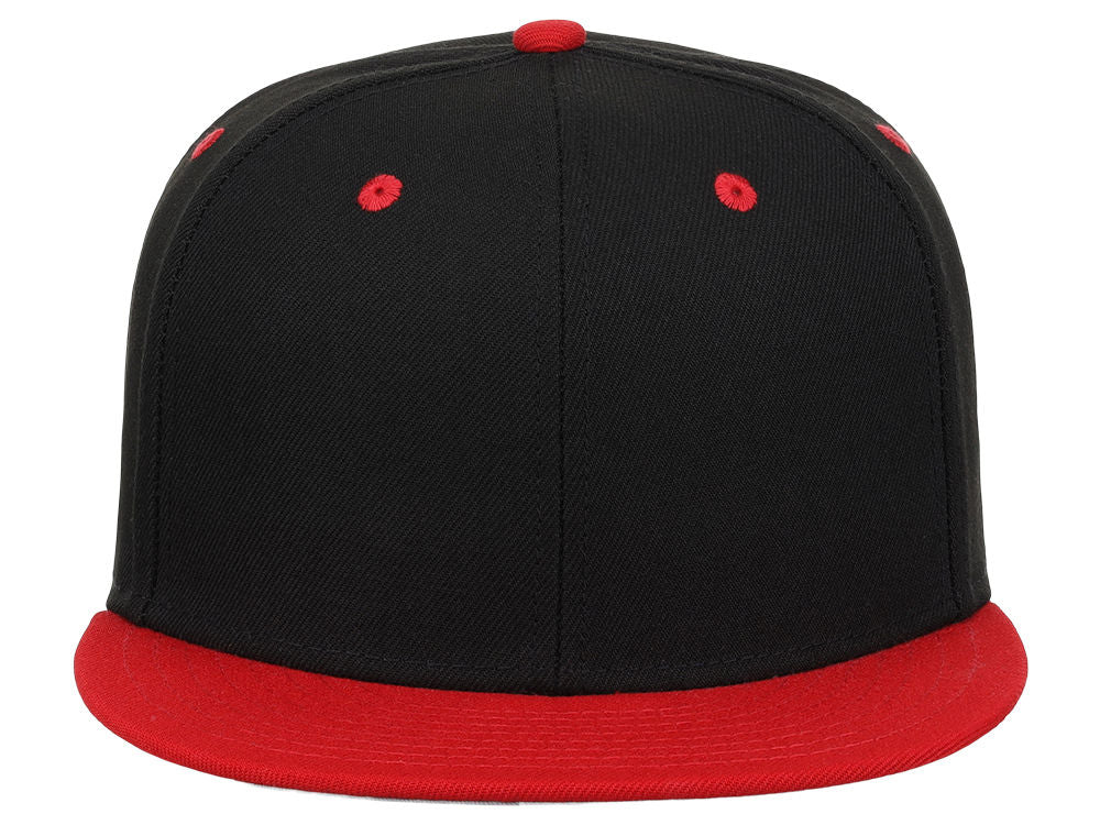 Crowns By Lids Dime Snapback Cap - Black/Red