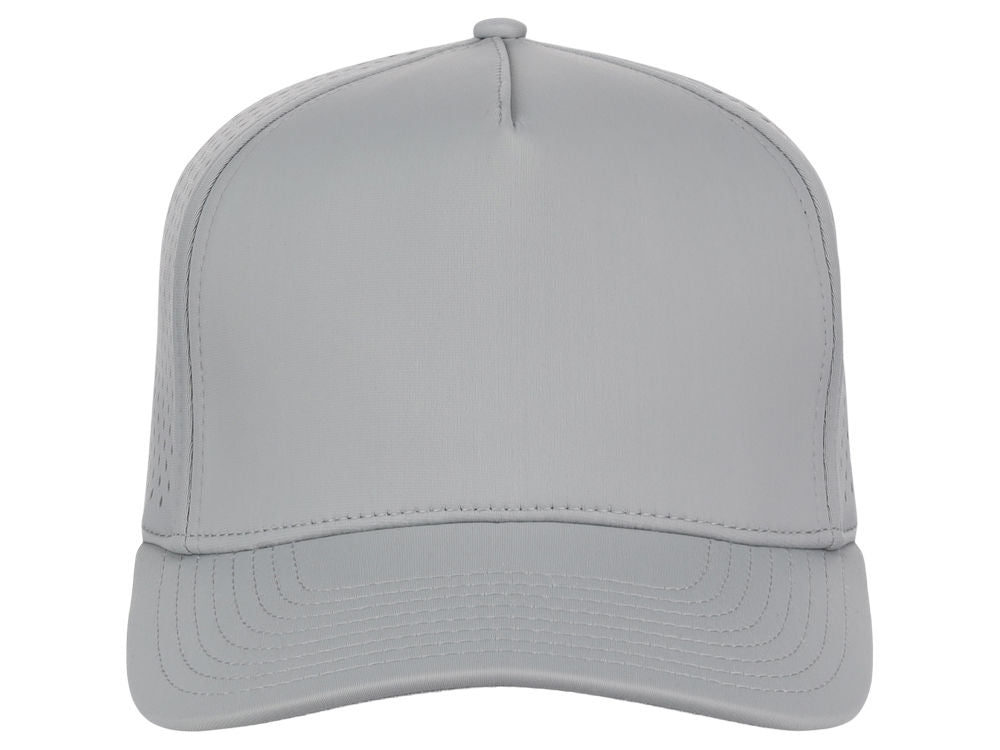 Crowns By Lids Tee Box 5-Panel Tech Cap - Grey