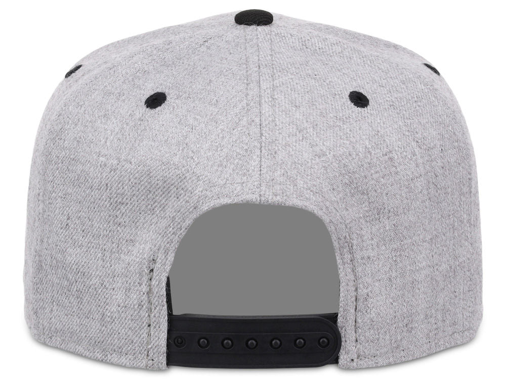 Crowns By Lids Dime Snapback Cap - Heather Grey/Black